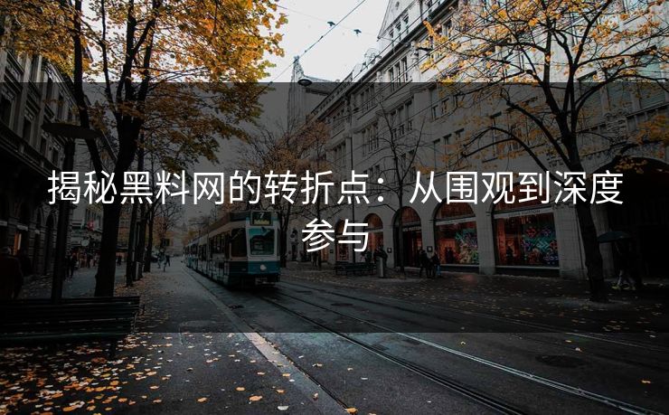 揭秘黑料网的转折点：从围观到深度参与